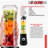 5 Core Smoothie Blender Personal Blender for Shakes and Smoothies 300W Powerful Food Processor with 20oz Portable Sports Bottle Single Blend Easy To C