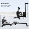 Magnetic Rowing Machine Folding Rower with 14 Level Resistance Adjustable, LCD Monitor and Tablet Holder for Foldable Rower Home Gym Cardio Workout