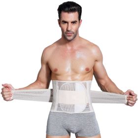 Waist Trimmers for Men Low Belly Stomach Wraps for Weight Loss (Color: White, size: XXL)