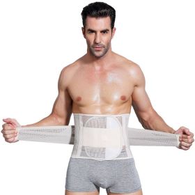 Waist Trimmers for Men Low Belly Stomach Wraps for Weight Loss (Color: White, size: M)