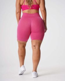 Nvgtn Seamless Pro Shorts Spandex Shorts Woman Fitness Elastic Breathable Hip-lifting Leisure Sports Running (Color: Fuchsia, size: XS)