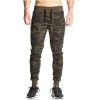 Men Fitted Jogger Pants Gym Workout Running Sweatpants With Zipper Bottom