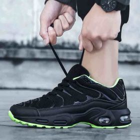 Running Shoes Breathable Men's Sneakers Fitness Air Shoes Cushion Outdoor Brand Sports Platform Mens Sneakers Zapatos De Mujer (Color: 0138 black green, size: 40)