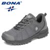 BONA 2022 New Designers Hiking Shoes Men Trekking Sneakers Walking Mountain Outdoor Shoes Man Trail Running Tourism Footwear