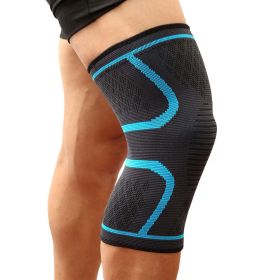 1PCS Fitness Running Cycling Knee Pad (Color: Blue, size: S)