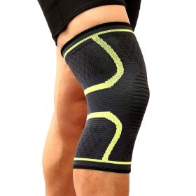 1PCS Fitness Running Cycling Knee Pad (Color: Green, size: XL)