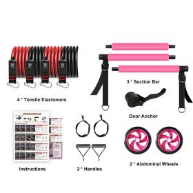 Portable Home Gym Core Strength Training Equipment for Men and Women (Color: Pink, Type: Weights Accessories)