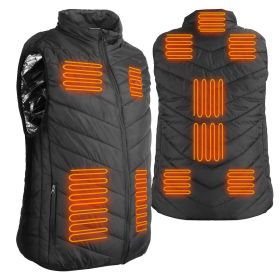 Heated Vest Electric USB Jacket Men Women Heating Coat Thermal Body Warmer Wear with 3 Temperature Levels (size: S)