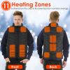 Heated Vest Electric USB Jacket Men Women Heating Coat Thermal Body Warmer Wear with 3 Temperature Levels