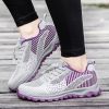 High Quality Men Women Casual Shoes Mesh Fly Weaving Breathable Middle-aged Elderly Light Sport Walking Spring Summer Autumn New